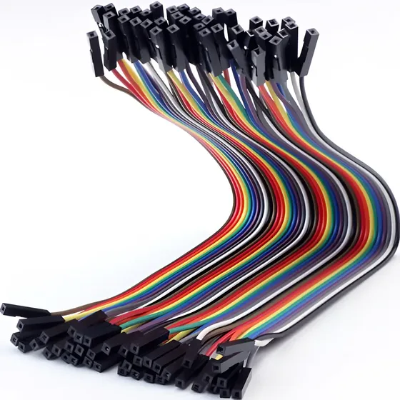 Pack 40 Cables 20cm Protoboard Hembra Hembra Nubbeo