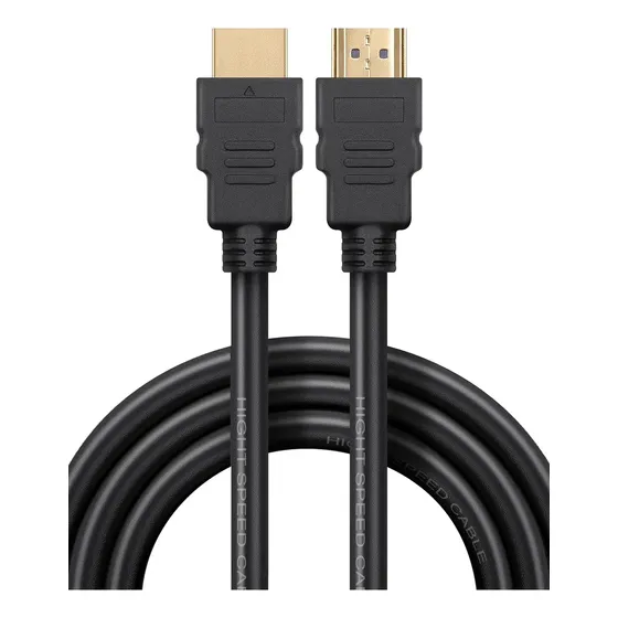 Cable HDMI a HDMI LIBERCAM CH-102 Largo 3 Metros Alta Resolucion 1920 - 1080p TV PC Color Negro