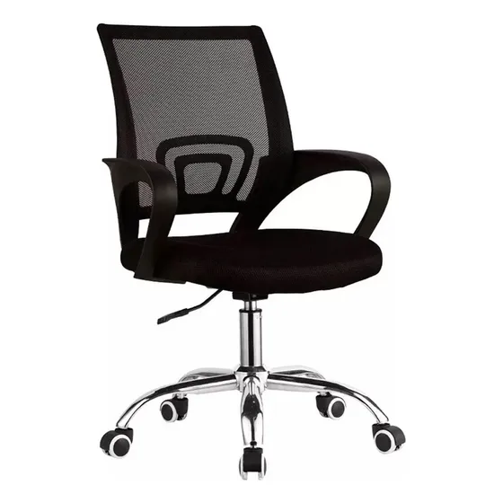 Silla Ergonomica Oficina Escritorio Computadora Sillon Negro Mesh Tela WS5147 Smart Tech
