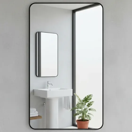 Espejo Rectangular 60x40 Con Marco Deco - Baño