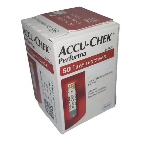 Tiras Reactivas Roche Accu Chek Performa 50 Unidades Para Glucosa
