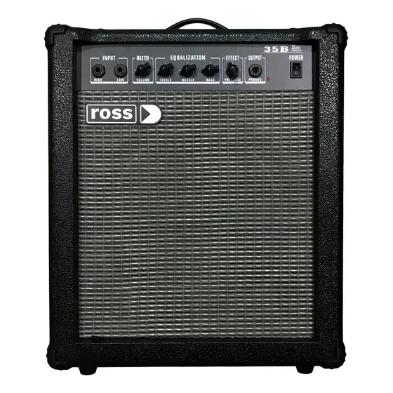 Amplificador Ross B35 Bajo 35W Combo Transistor 2 Canales Negro