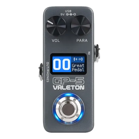 Procesador Multiefectos Para Guitarra Y Bajo Valeton Gp-5 Bt