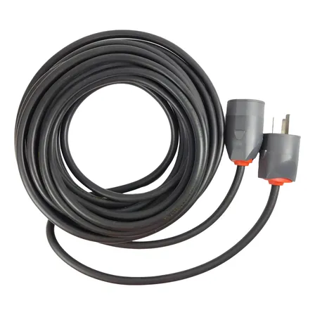 Alargue 50 Metros Cable Tipo Taller Ficha Richi Trabajo Negro