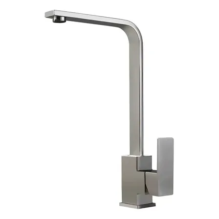Canilla Griferia Monocomando Gadnic Acero Inoxidable Pico Alto Giratorio Alta Durabilidad Diseño Moderno