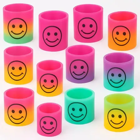 30 Resortes Mix Emoji Colores Souvenir Piñata