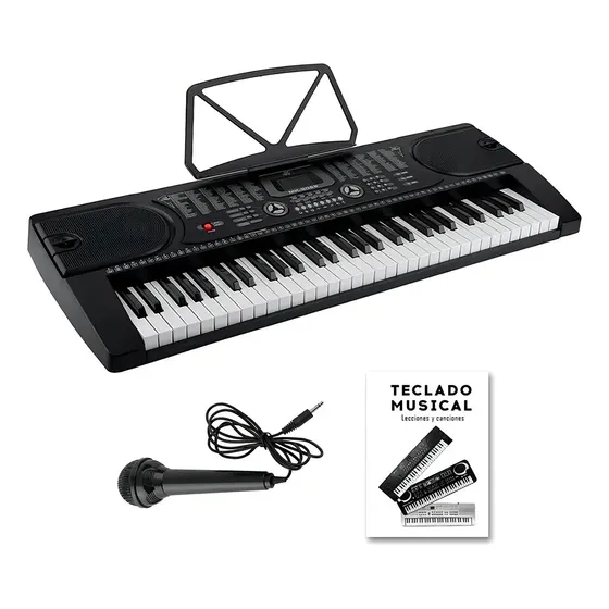 Teclado musical Meike MK-2089 61 teclas negro