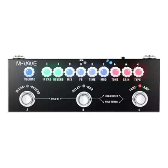 Pedal M-Vave Cube Baby Multiefectos Guitarra Eléctrica IR Delay Reverb