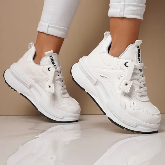Zapatillas Mujer Con Plataforma Comodas Cuero Veggie Acrux