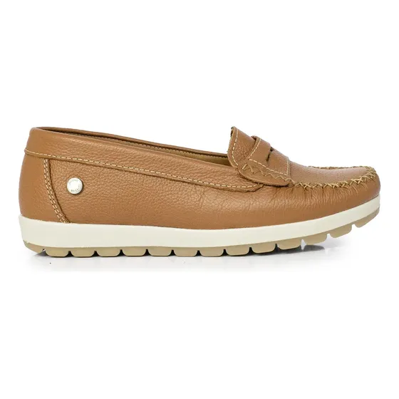 Mocasin Mujer Cuero Briganti Zapato Chatita - Mcmo03587 Pc