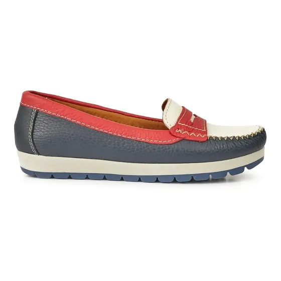 Mocasin Cuero Mujer Briganti Confort Goma - Mcmo03604