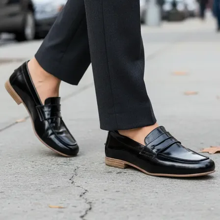 Mocasin Cuero Vacuno Mujer Taco Bajo Artesanal Art Valencia