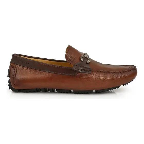 Mocasin Hombre Cuero Nautico Liviano Casual Goma Briganti