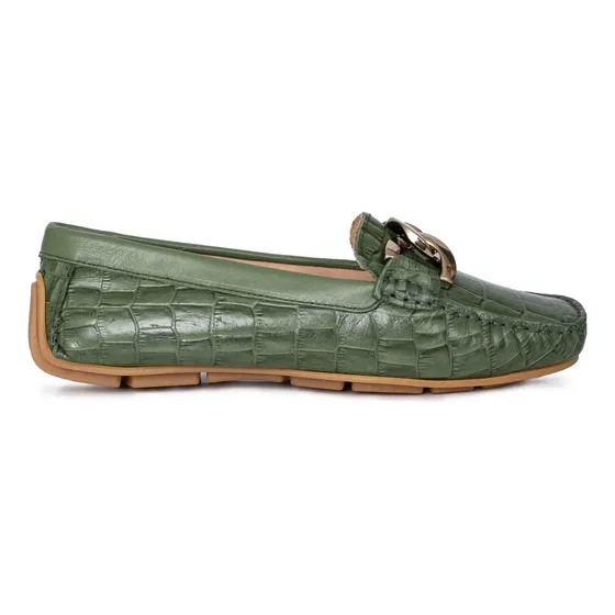 Mocasin Mujer Cuero Zapato Casual Liviana Chatita Briganti