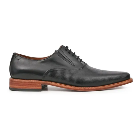 Zapato Cuero Hombre  Elegante Cordones Elastico Briganti