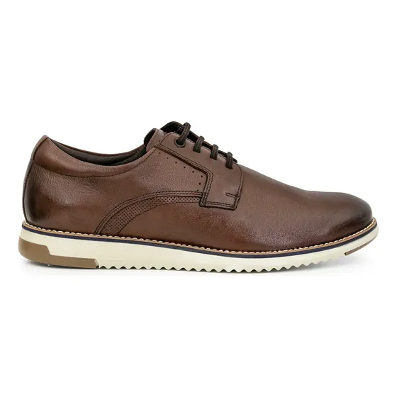 Zapato Hombre Cuero Nautico Confort Mocasin Liso Briganti