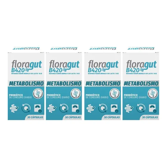 Floragut B420 Ayuda Al Control Del Peso 30 Caps ( Pack X4)