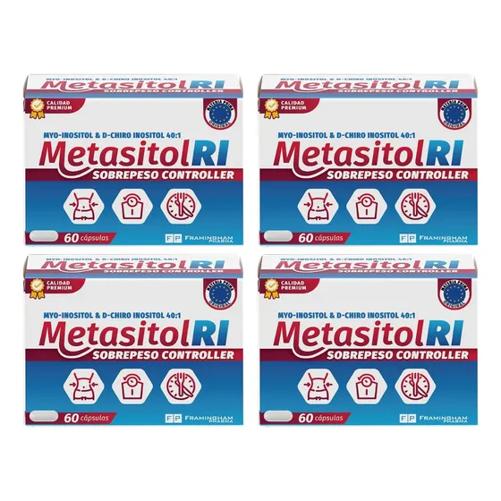 Metasitol Ri Sobrepeso Controller Myo-inositol  Combo X4