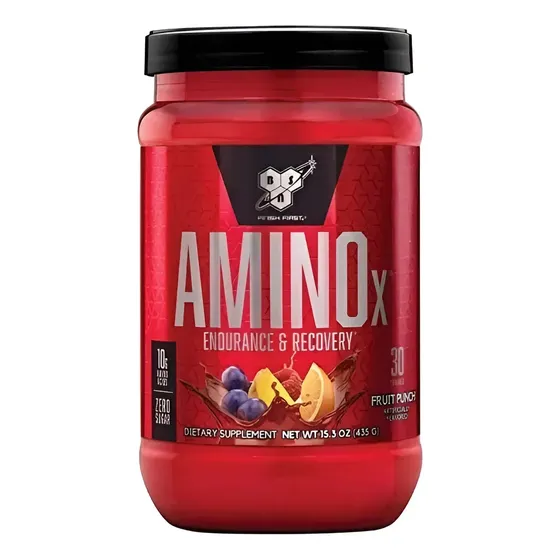 Suplemento BSN Endurance and Recovery AMINOx en polvo sabor fruit punch x 435g