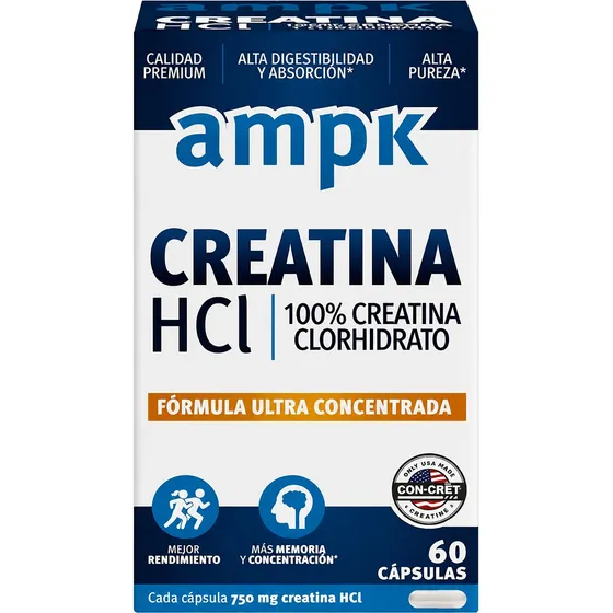 Ampk Creatina Hcl 60 Cápsulas