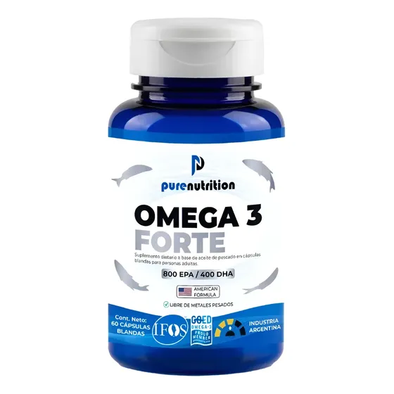 Omega 3 Maxima Potencia, Pure Nutrition 60 Caps, Ifos Goed