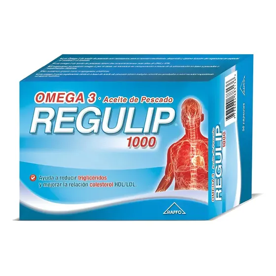 Suplemento Nutricional Omega 3 Regulip Cápsulas Aceite de Pescado