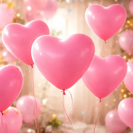Globos Latex Con Forma De Corazon 10 Pulgadas Cotillon X10 Rosa Chicle