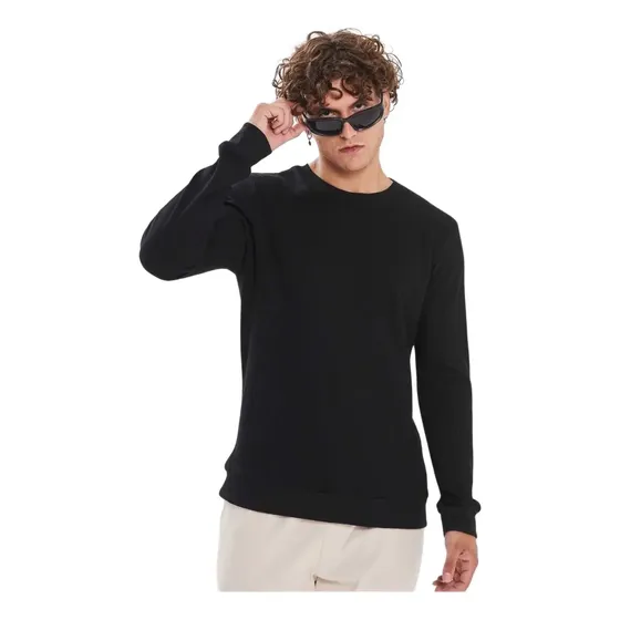 Buzo Sweater Basico Algodon Waffle Panal Regular Fit El Don