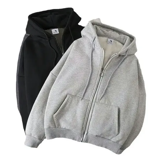 Zhoodie De Otoño/invierno Gruesa Polar Con Cierre Sudadera G