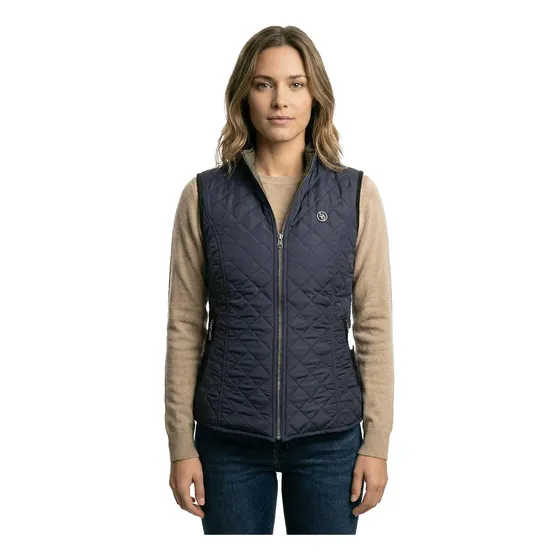 Chaleco Mujer Campera Reversible Abrigo Elegante Briganti