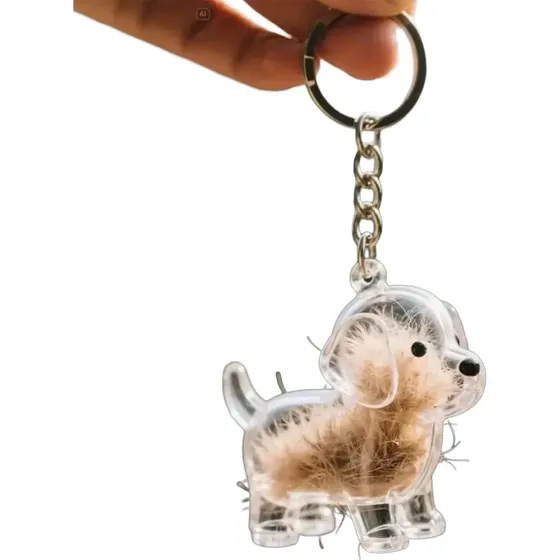 Llavero Recuerdo Para Pelo De Tu Mascota Formato Perro Gato Perro 4