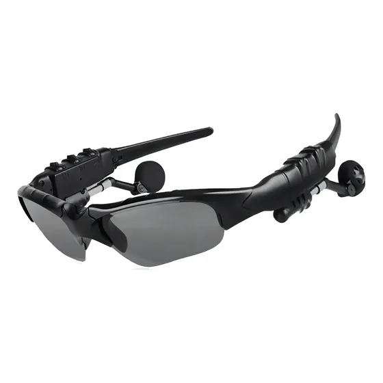 Vividkaers Polarizada Sol Bluetooth Gafas De Sol Gafas De Sol Gafas Auriculares-black