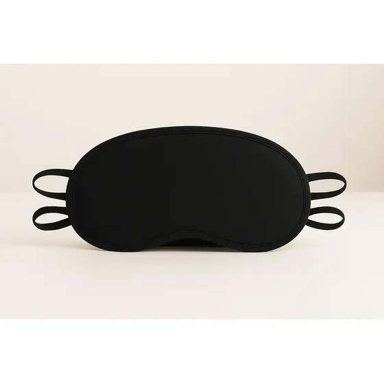 Antifaz Mascara Dormir Gafas Cubre Tapa Ojos Viaje Avion Color Negro Liso
