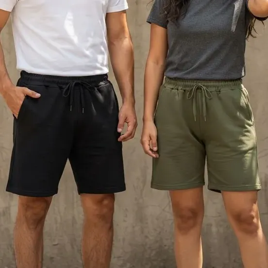 Pack X6 Bermudas Basicas Rusticas Unisex Comodidad