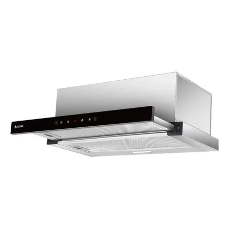 Campana Retráctil Suono 60 Cm Purificadora 130w Silver Acero Inoxidable