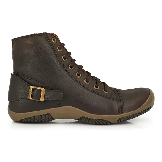Borcego Mujer Cuero Bota Botineta Zapatilla Briganti Calin