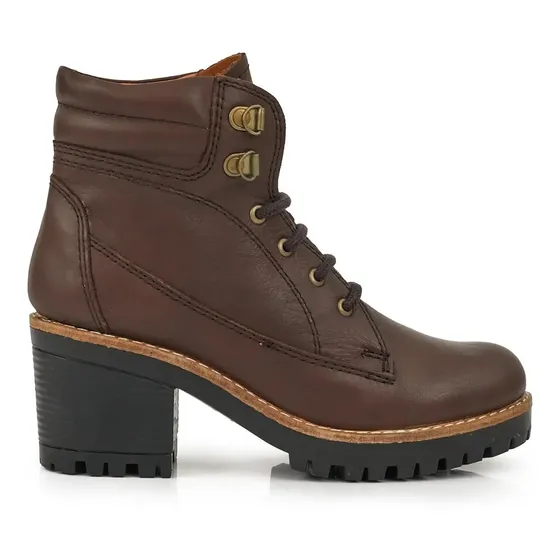 Borcego Cuero Mujer Briganti Bota Goma Invierno - Mcbo24699