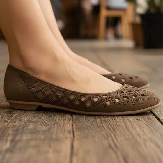 Chatitas Ballerina Mujer Urbano Moleca Brillos 5027 5800 106