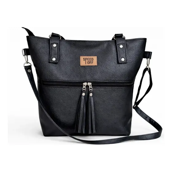 Cartera Mujer Grande De Cuero Eco Bolso Universitario Para Mujer Carteras De Mujer Amplia Negra Bolso Universitario Bandolera Dama Moda De Marca Morral Facultad Trabajo Regalo Speed Off Bolsos Materos