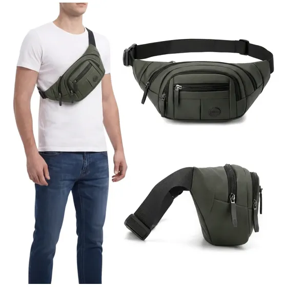 Riñonera Hombre Mujer Impermeable Celular Deporte Bandolera