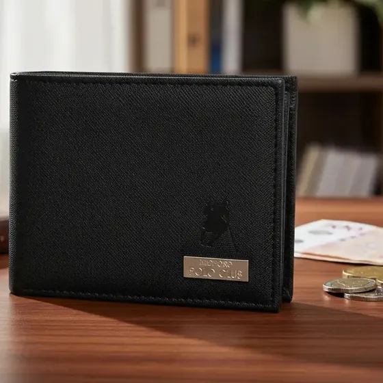 Billetera Hombre MIDFORD Cuero Tarjetero Separado DNI Tarjetas Documentos Porta Tarjetas Masculina Clásica Elegante Oficina Trabajo Regalo Billetera Cuero Hombre Portadocumentos Monedero Novio Negra
