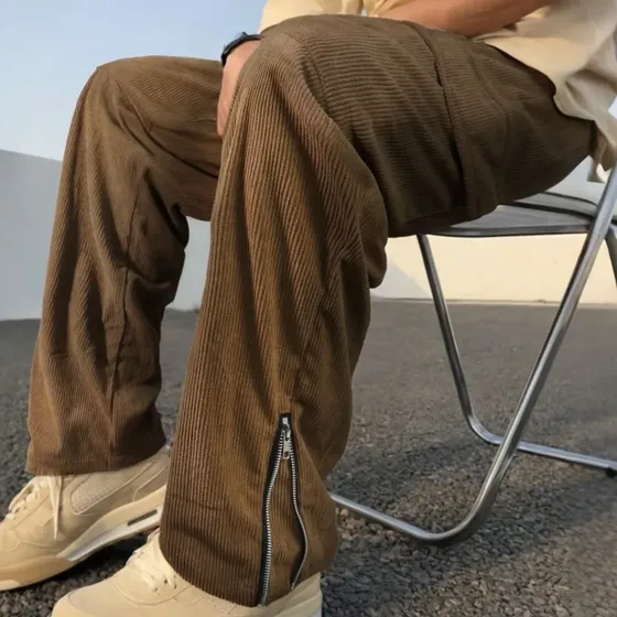 Pantalón Corderoy Hombre Con Bolsillos