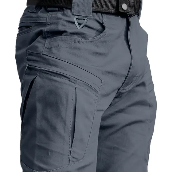 Pantalón Táctico Cargo Con Múltiples Bolsillos Hombre