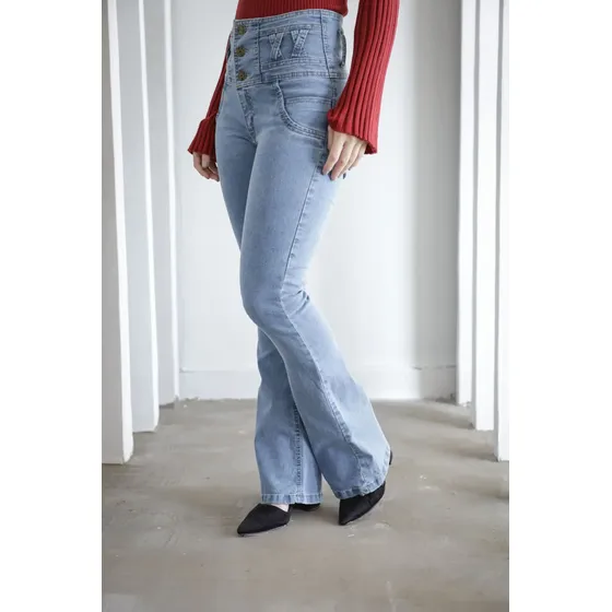 Jean Oxford Mujer Calce Colombiano Tiro Alto Varios Talles