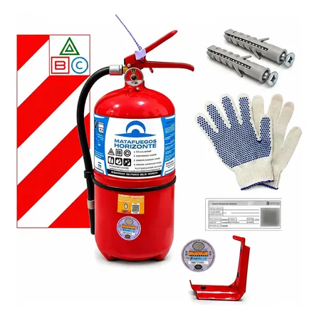 Matafuegos 5kg Abc Habilitación + Chapa Baliza+ Soporte Dps