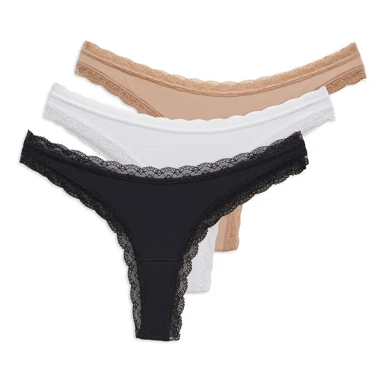 Pack X 3 Bombachas Colaless Puntilla Cocot Plus Art 9084