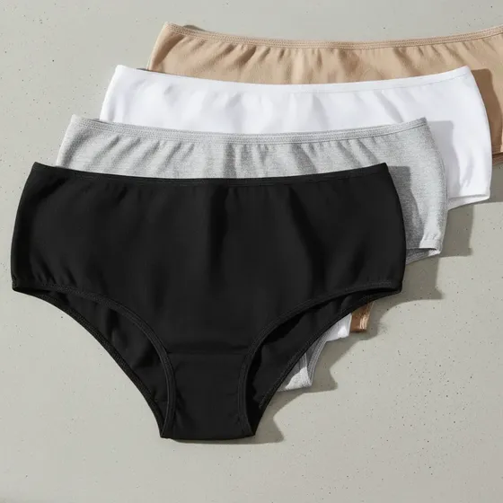 Pack X 4 Bombachas De Mujer Tiro Alto Algodón Cf® Art. 30048
