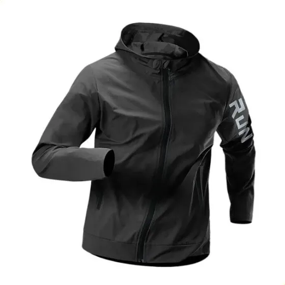 Campera Deportiva De Hombre Cortaviento Con Capucha