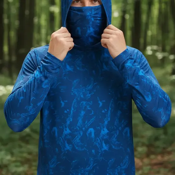 Buzo Deportivo Con Capucha Y Protección Facial Para Pesca