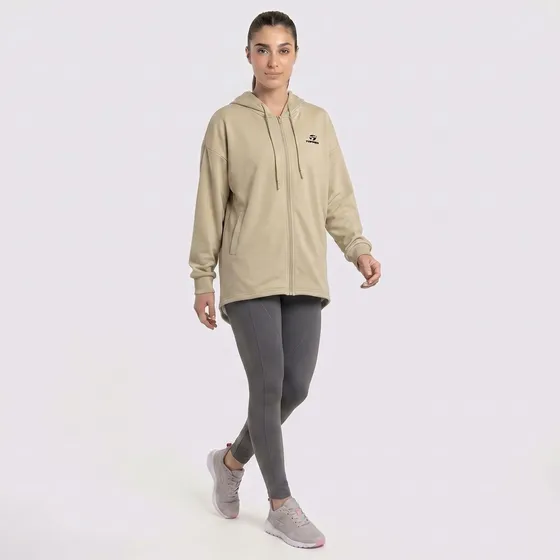Conjunto Topper Mujer Campera Y Calza I Beige Birch